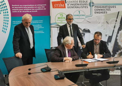 Signature de la convention entre Le Fonds Mercy et l'ENIM